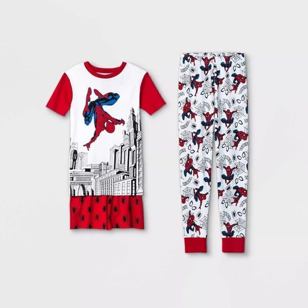 Boys Marvel Spider-Man 3pc Pajama Set 10 NWT